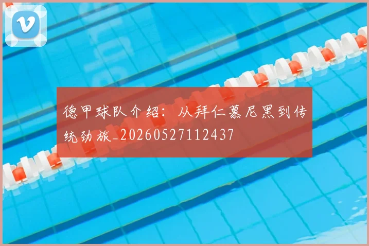 德甲球队介绍:从拜仁慕尼黑到传统劲旅_20260527112437